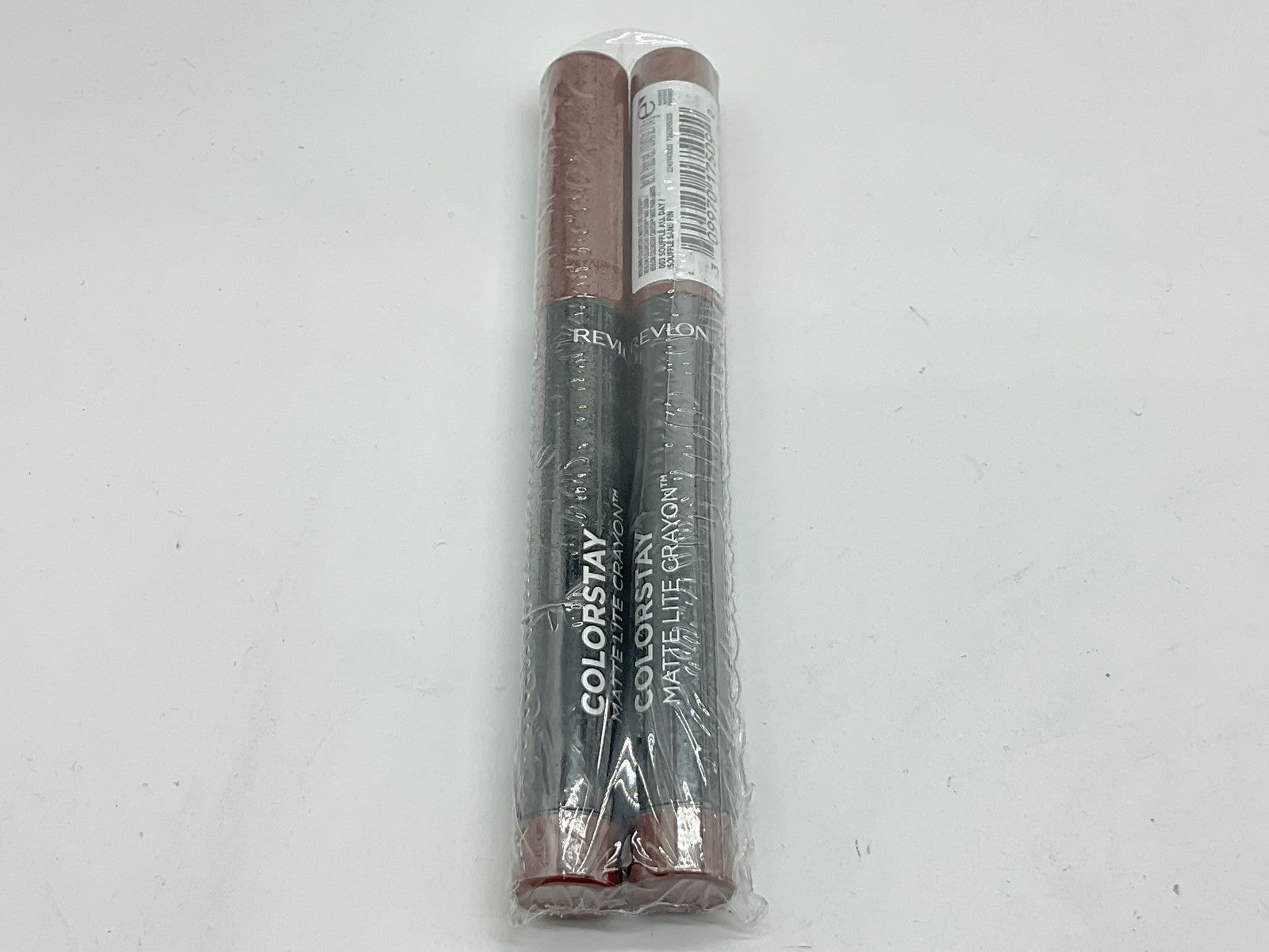 2 PACK - Revlon Matte Lite Lip Crayon, Souffle All Day, 003, 0.049 oz