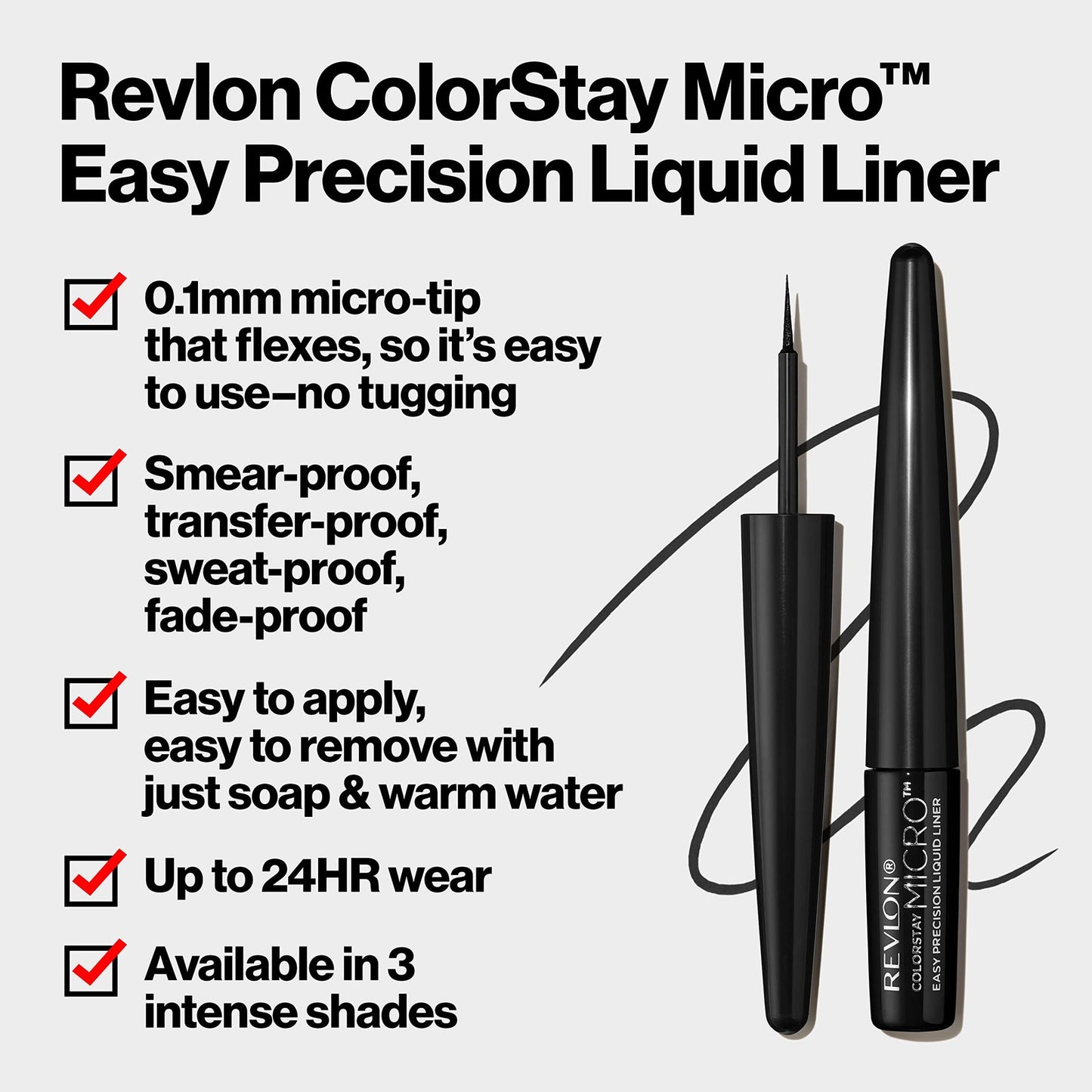 3 PACK - Revlon ColorStay MicroEasy Precision Liquid Liner - 303 But First, Wine
