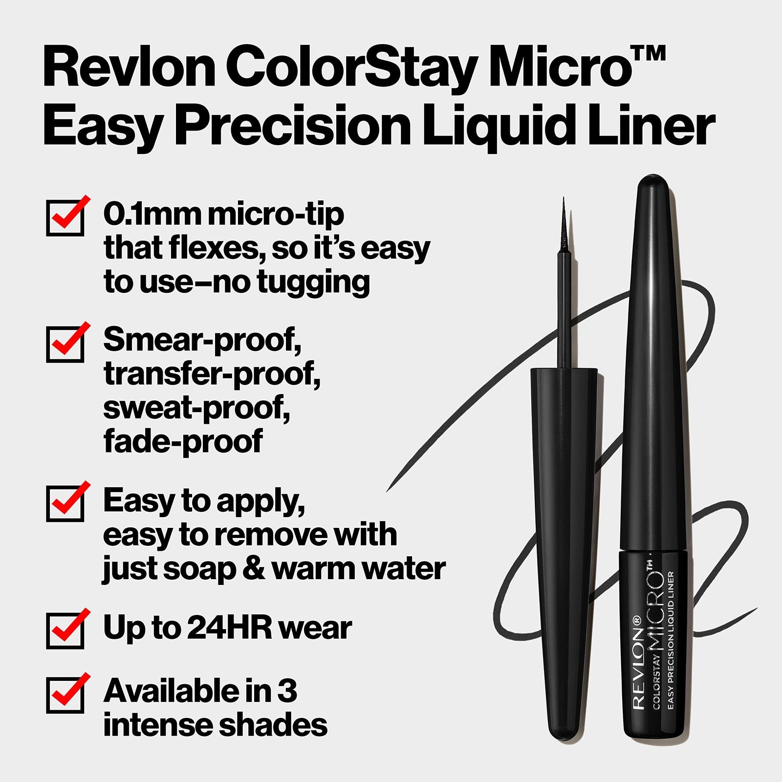 3 PACK - Revlon ColorStay MicroEasy Precision Liquid Liner - 303 But First, Wine