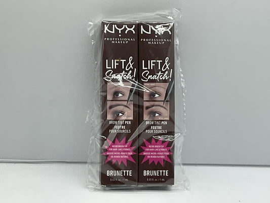 2 PACK - NYX Professional Makeup Brow Tint Pen w/Micro Brush Tip - Brunette