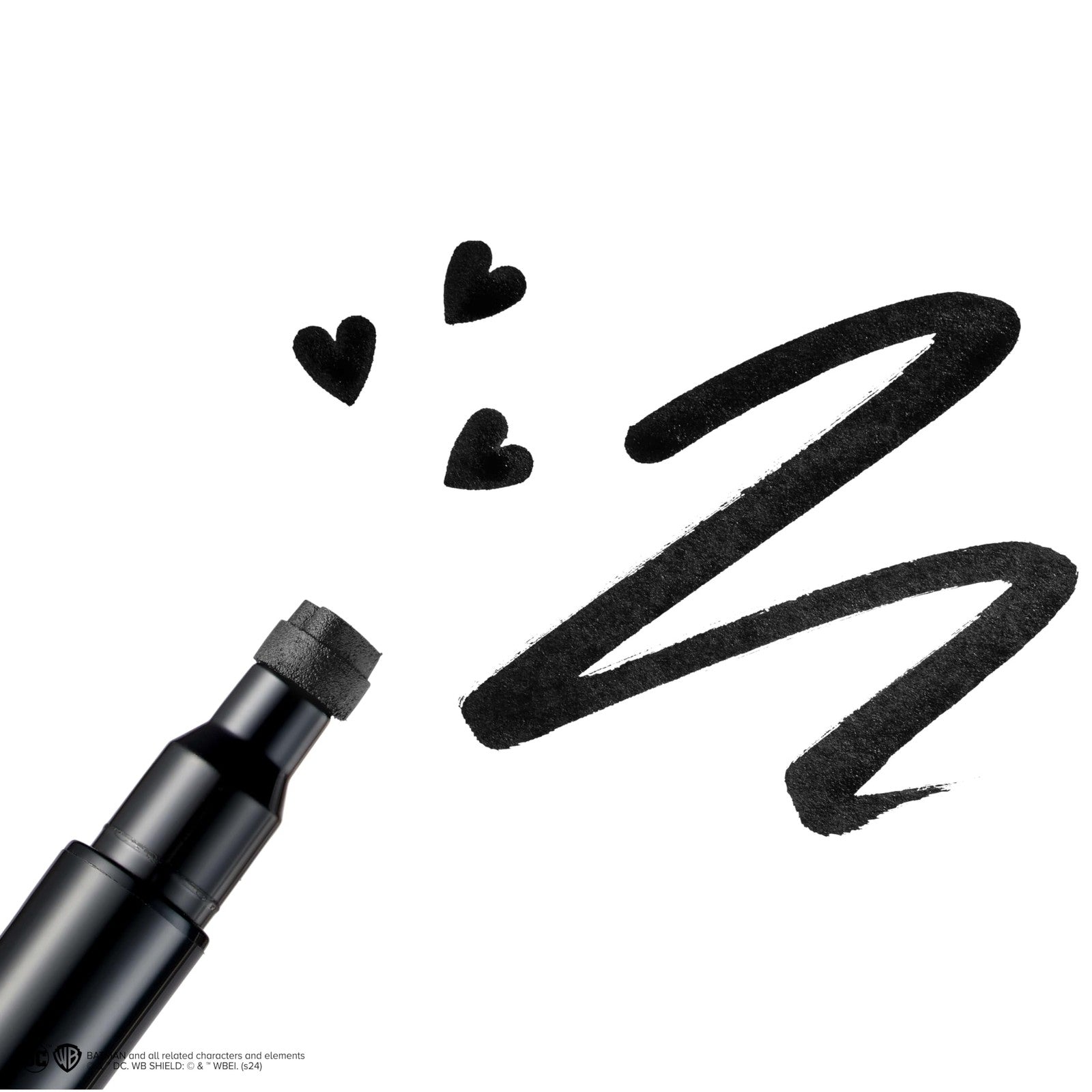 2 PACK - Lottie London Harley Quinn Jumbo Heart Double Ended Black Eyeliner