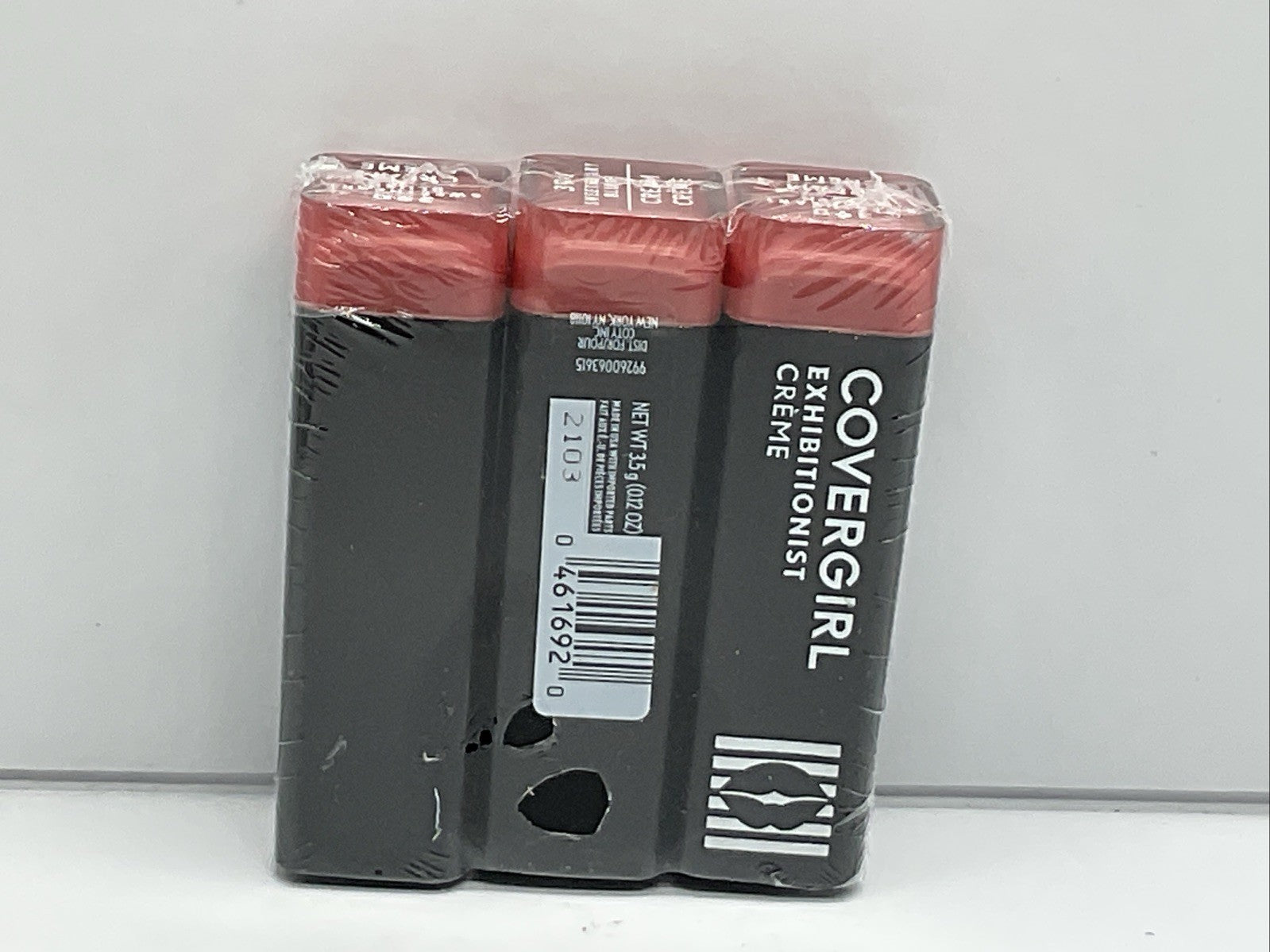 3 PACK - Covergirl Exhibitionist Creme Lipstick Lip Color - 390 Sweetheart Blush