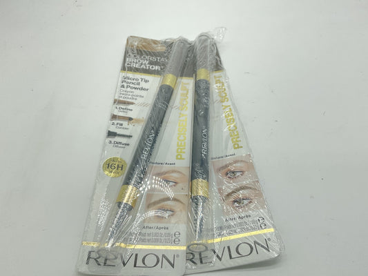 2 PACK-Revlon Colorstay Brow Creator Micro Pencil Powder - 605 Soft Brown