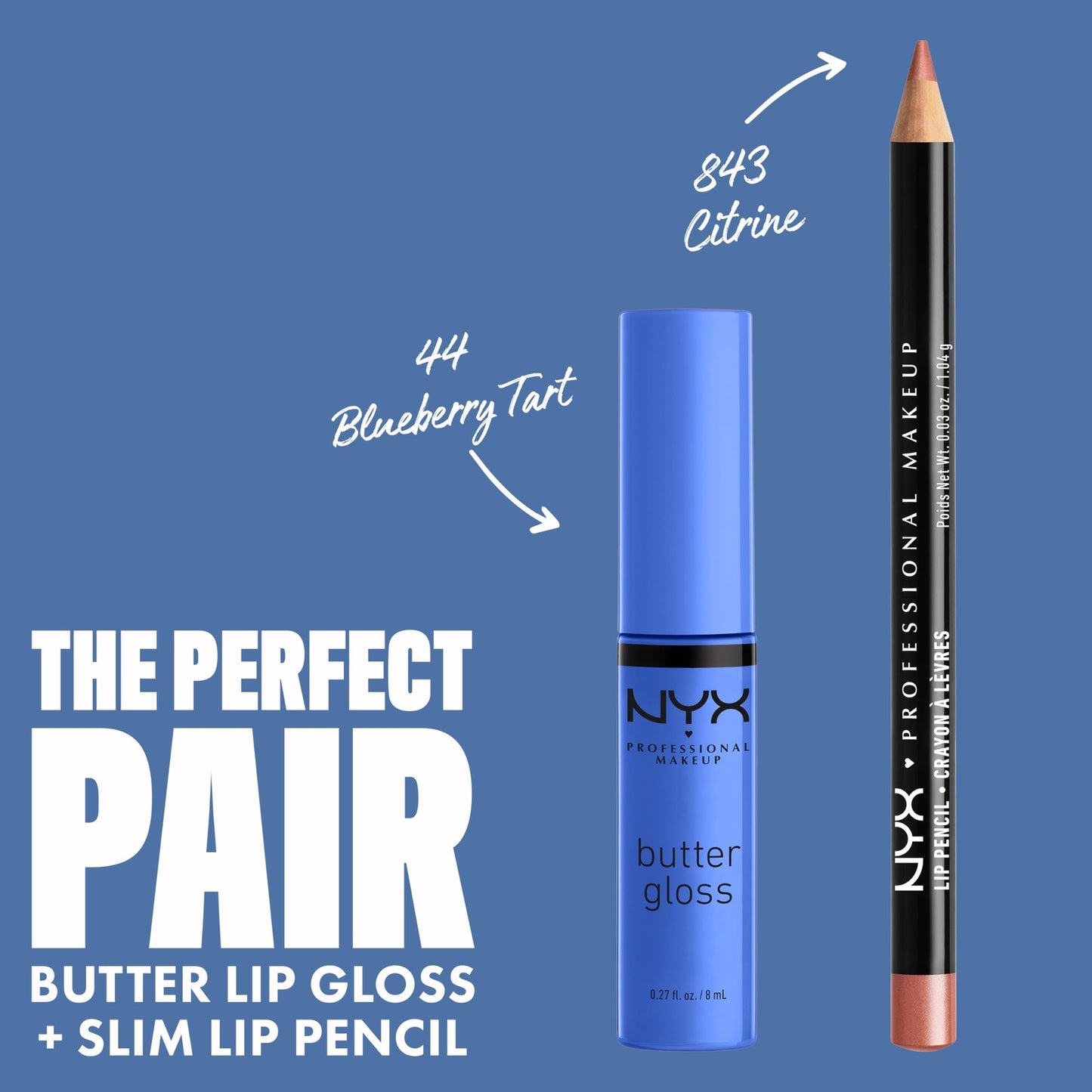 NYX Professional Makeup Butter Gloss, Blueberry Tart BLG44, Creamy Lip Gloss