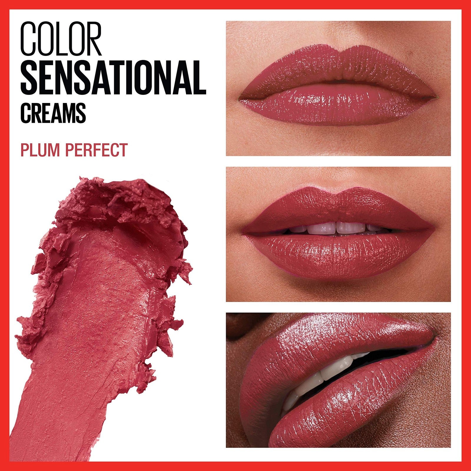 2 PACK - Maybelline Color Sensational Lipstick - 435 Plum Perfect