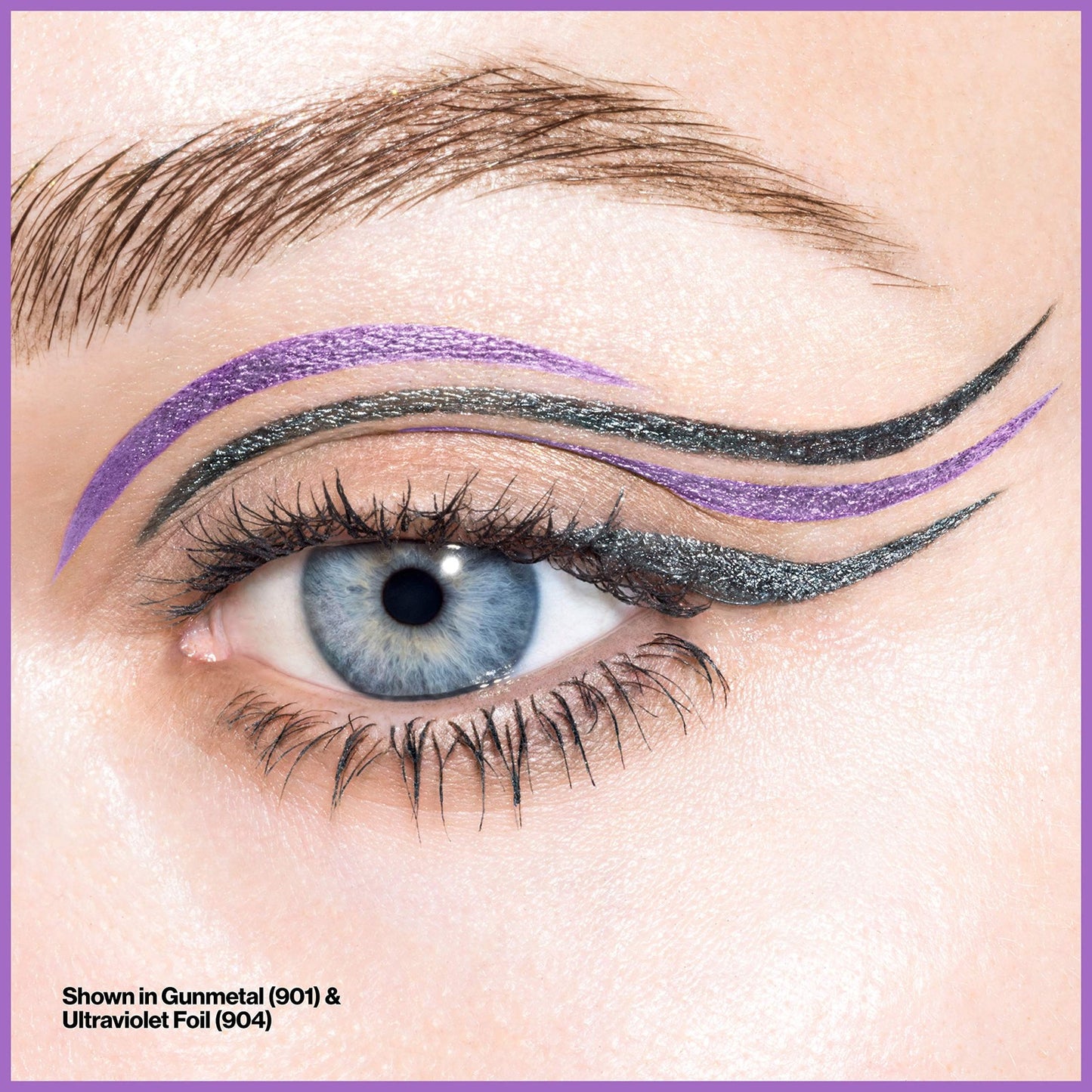 3 PACK - Revlon So Fierce! Chrome Ink Liquid Eyeliner Pen, 904 Ultraviolet Foil