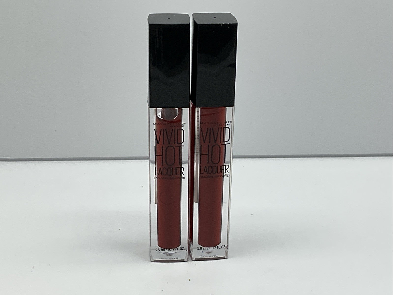 Maybelline NEW YORK Vivid Hot Lacquer Lip Gloss - Classic 72 - LOT of 2