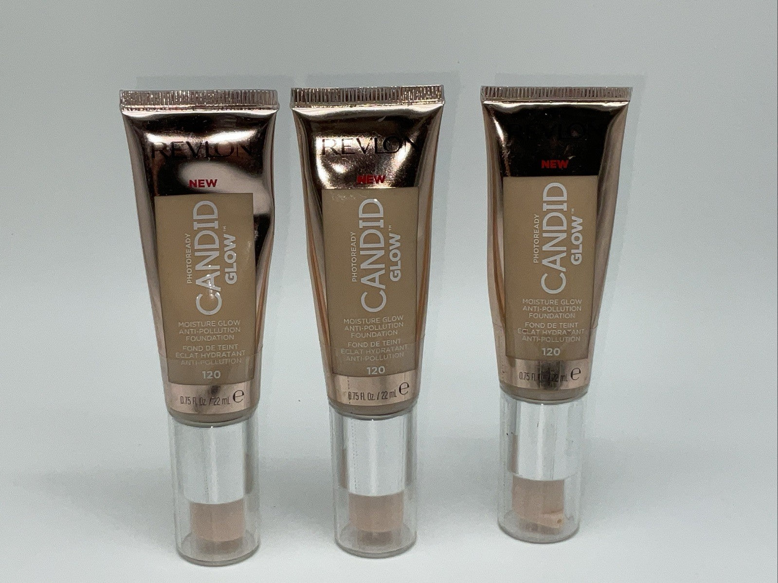 Revlon PhotoReady Candid Glow Moisture Glow Foundation Shade 120,3 Pack