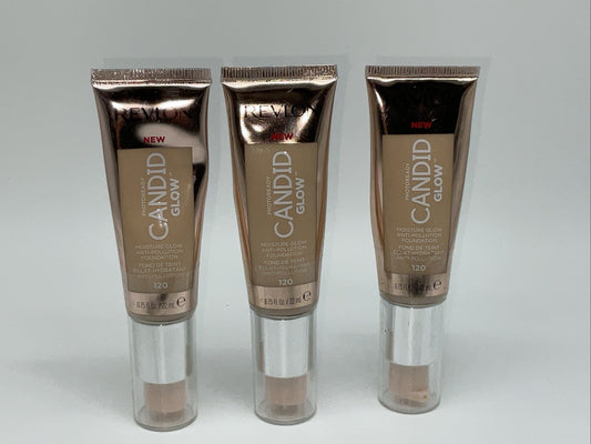 Revlon PhotoReady Candid Glow Moisture Glow Foundation Shade 120,3 Pack