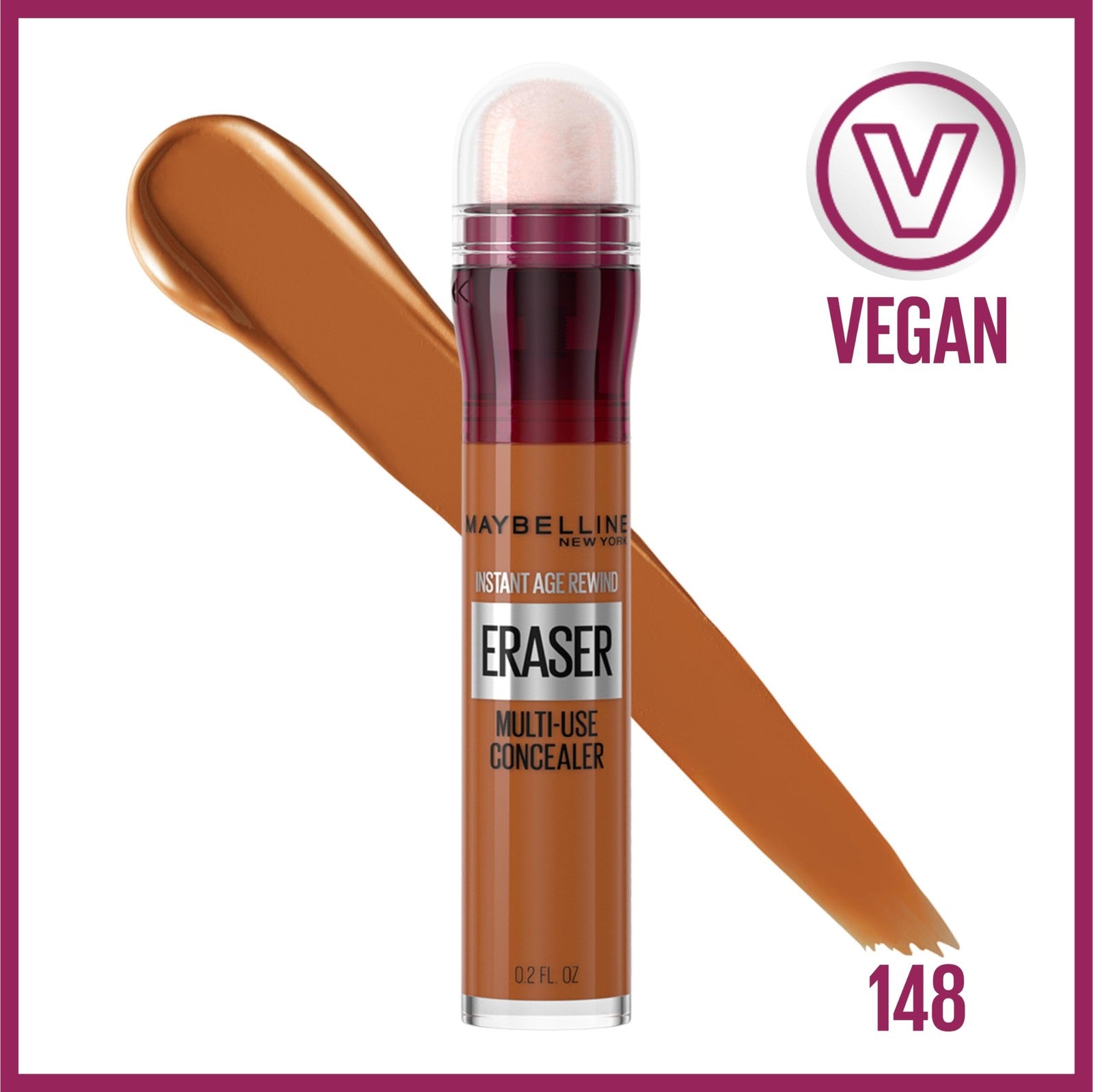 Maybelline Instant Age Rewind Eraser Multi-Use Concealer 148 HAZELNUT 0.02 oz