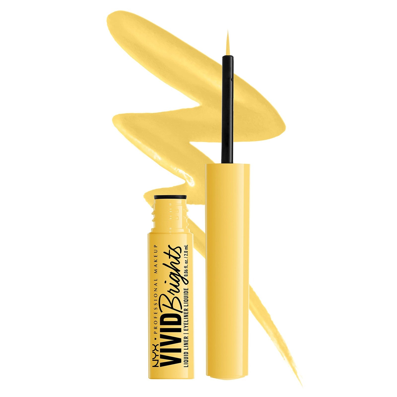 2 PACK - NYX Professional VividBrights Liquid Eyeliner Liner-03 Had Me At Yellow