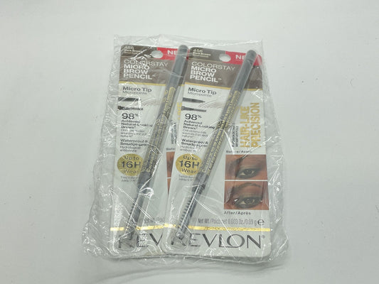 2 Pack - Revlon Colorstay MicroBrow Eyebrow Pencil - 456 Dark Brown