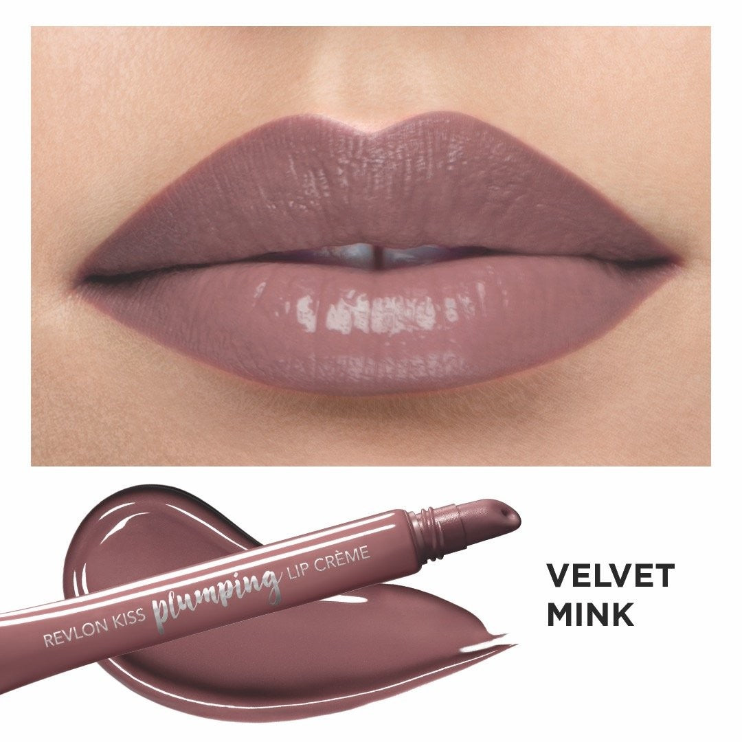 2 PACK - REVLON KISS PLUMPING LIP CREME 540 VELVET MINK 