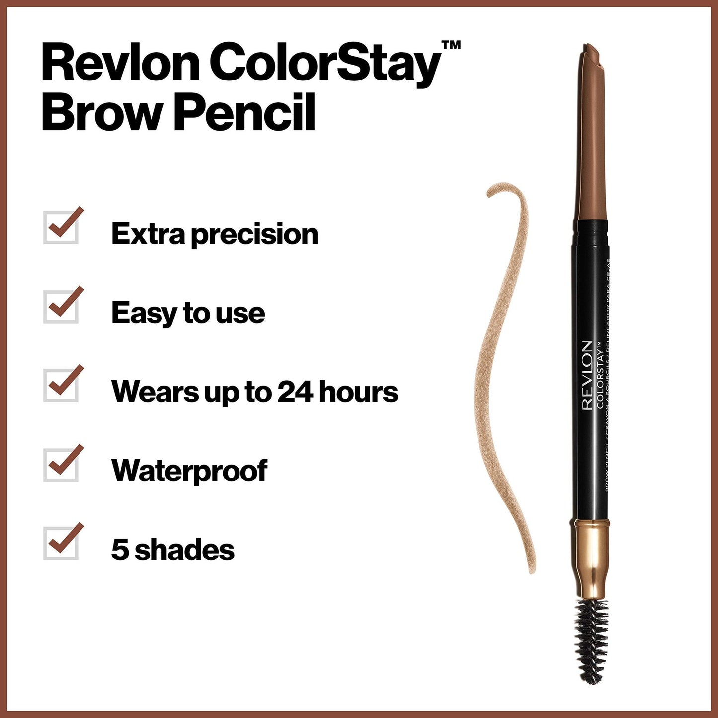 2 PACK - Revlon Colorstay Brow Pencil Angled Tip - 210 SOFT BROWN