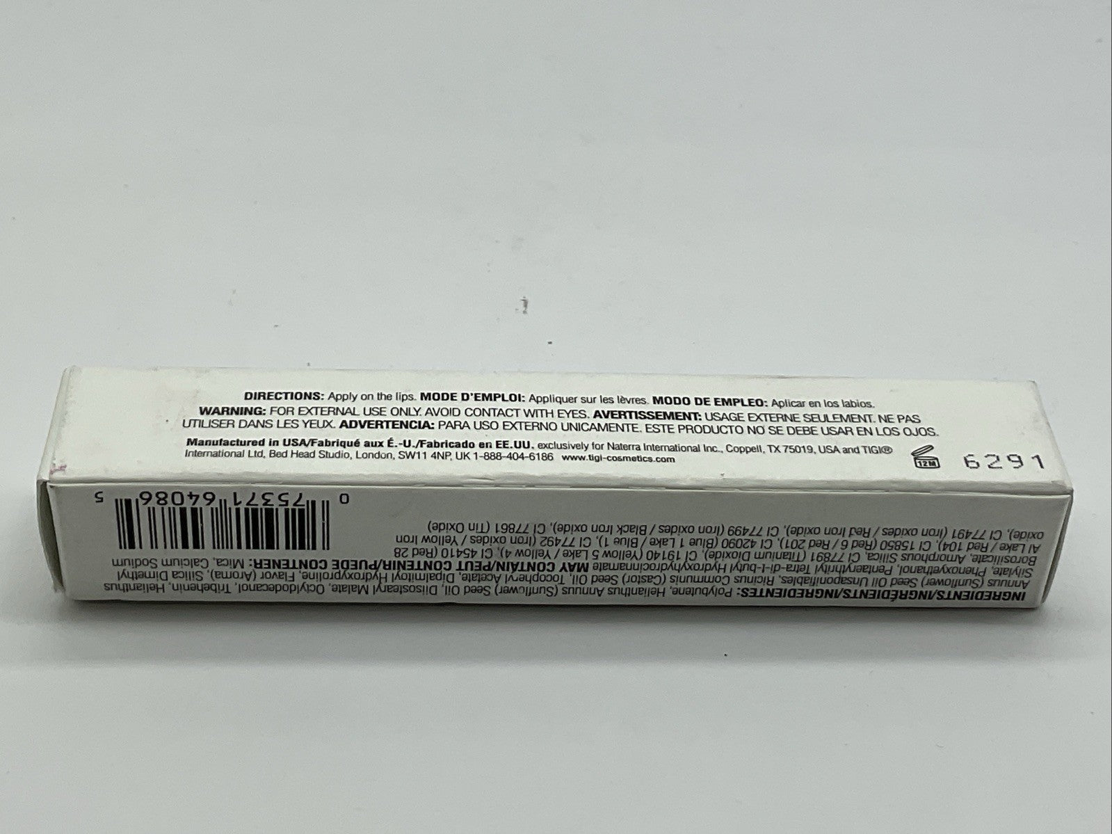 TIGI Luxe Lipgloss Professional Cosmetics 0.11oz - Queen Bee