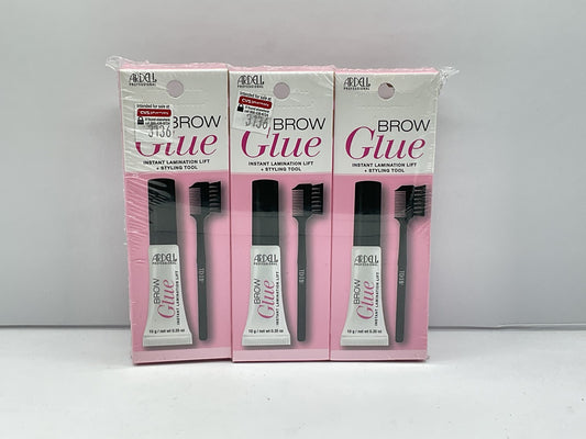 3 PACK - Ardell Brow Glue Instant Lamination Lift + Styling Tool 0.35 oz Clear