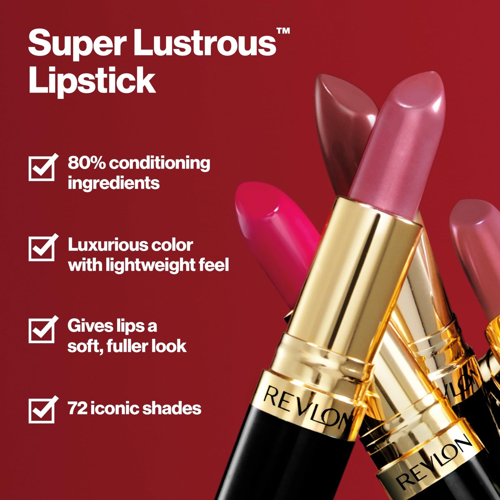 2 PACK - Revlon Super Lustrous Lipstick Pearl - 205 Champagne On Ice