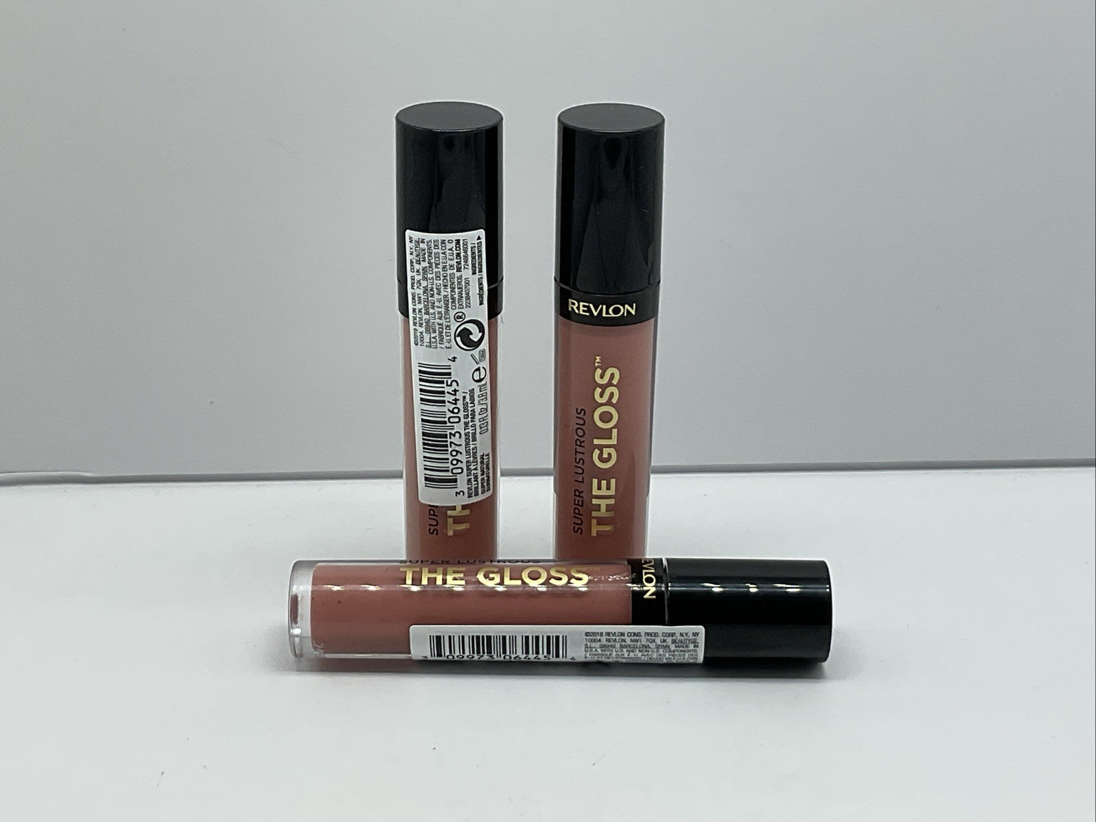 Revlon Super Lustrous The Gloss Lip Gloss - 215 Super Natural - Set Of 3