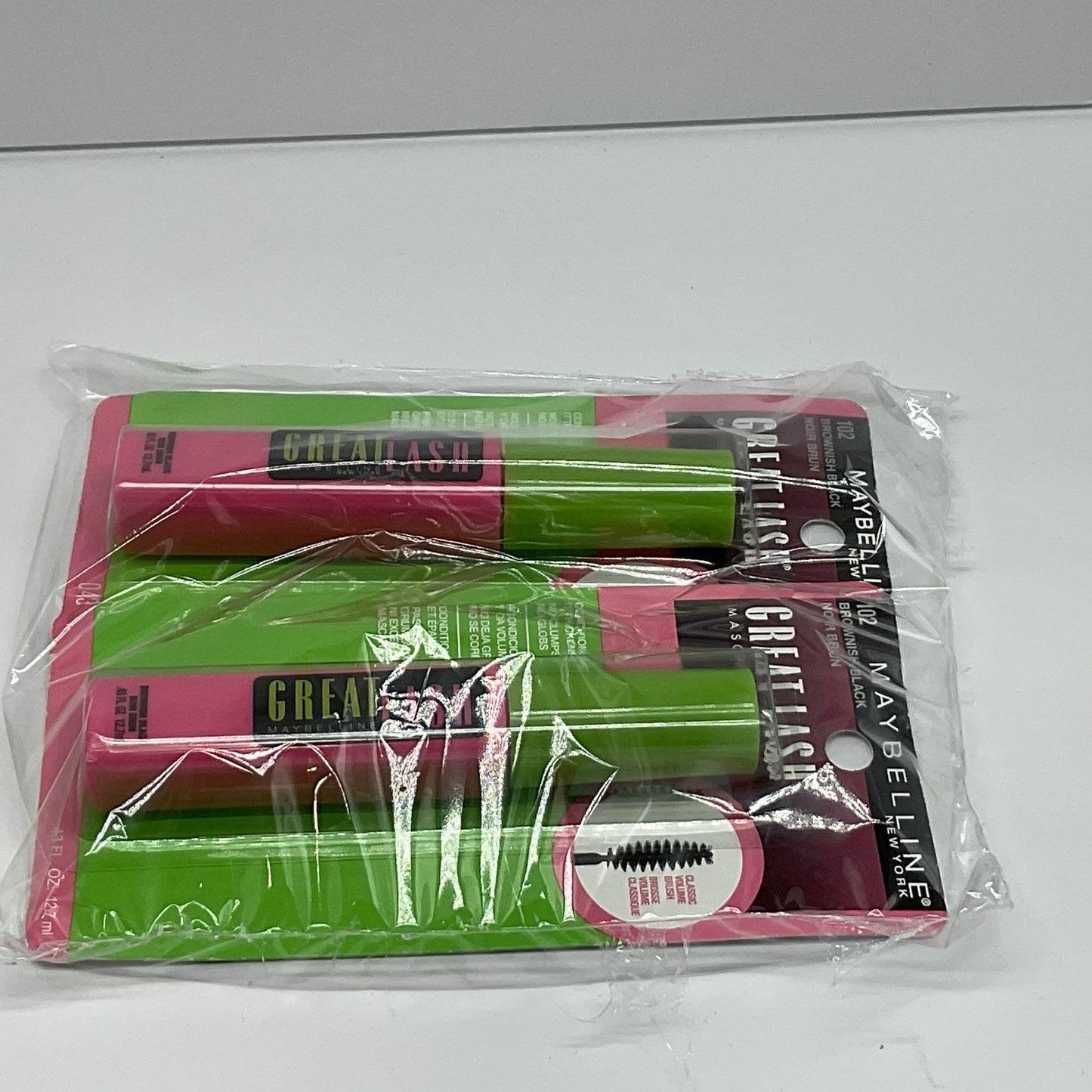 Maybelline New York Great Lash Washable Mascara - 102 Brownish Black - Set Of 2