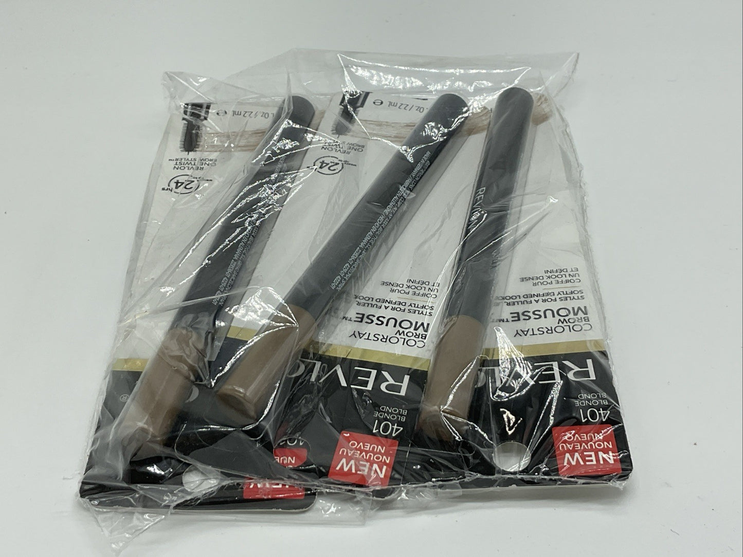 3 PACK - Revlon Colorstay Eyebrow Mousse - 401 Blonde