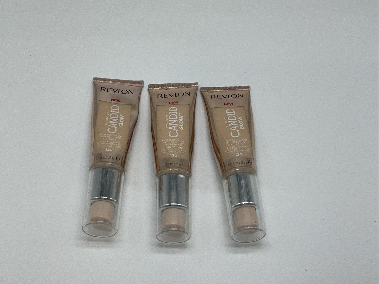 Revlon PhotoReady Candid Glow Moisture Glow Foundation Shade 120,3 Pack