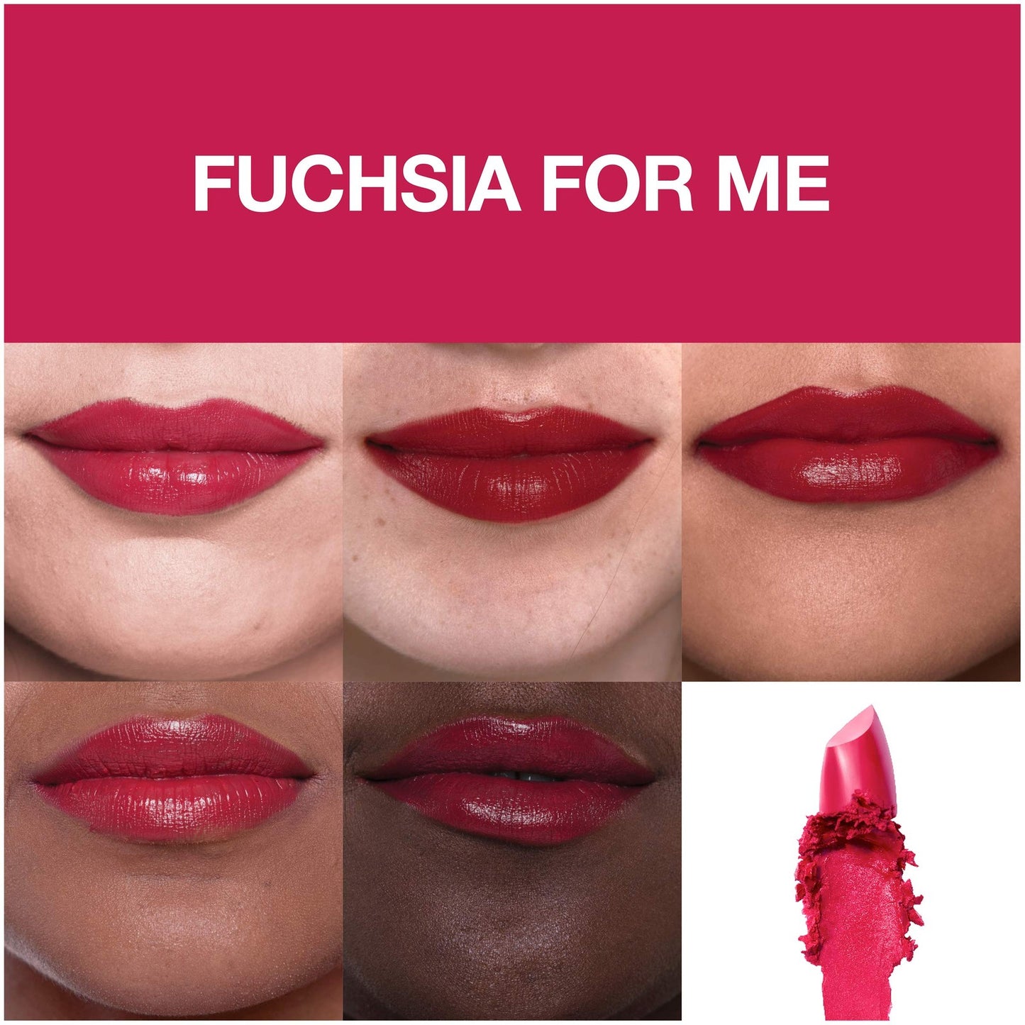 2 PACK - Maybelline Color Sensational Made For All Lipstick - 379 Fuchsia For Me