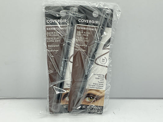 2 PACK - Covergirl Exhibitionist 24-Hour Kohl Eyeliner - 300 Rich Brown