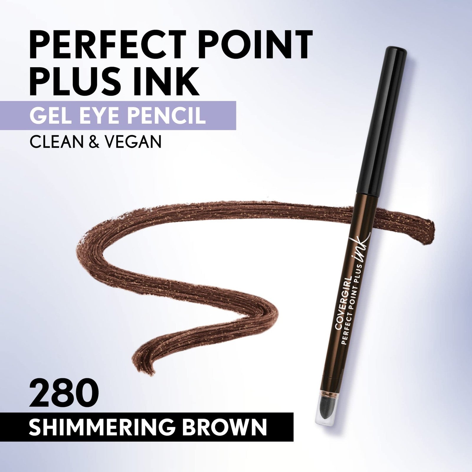 2 PACK - Covergirl Perfect Point Plus Ink Gel Eyeliner - 280 Shimmering Brown