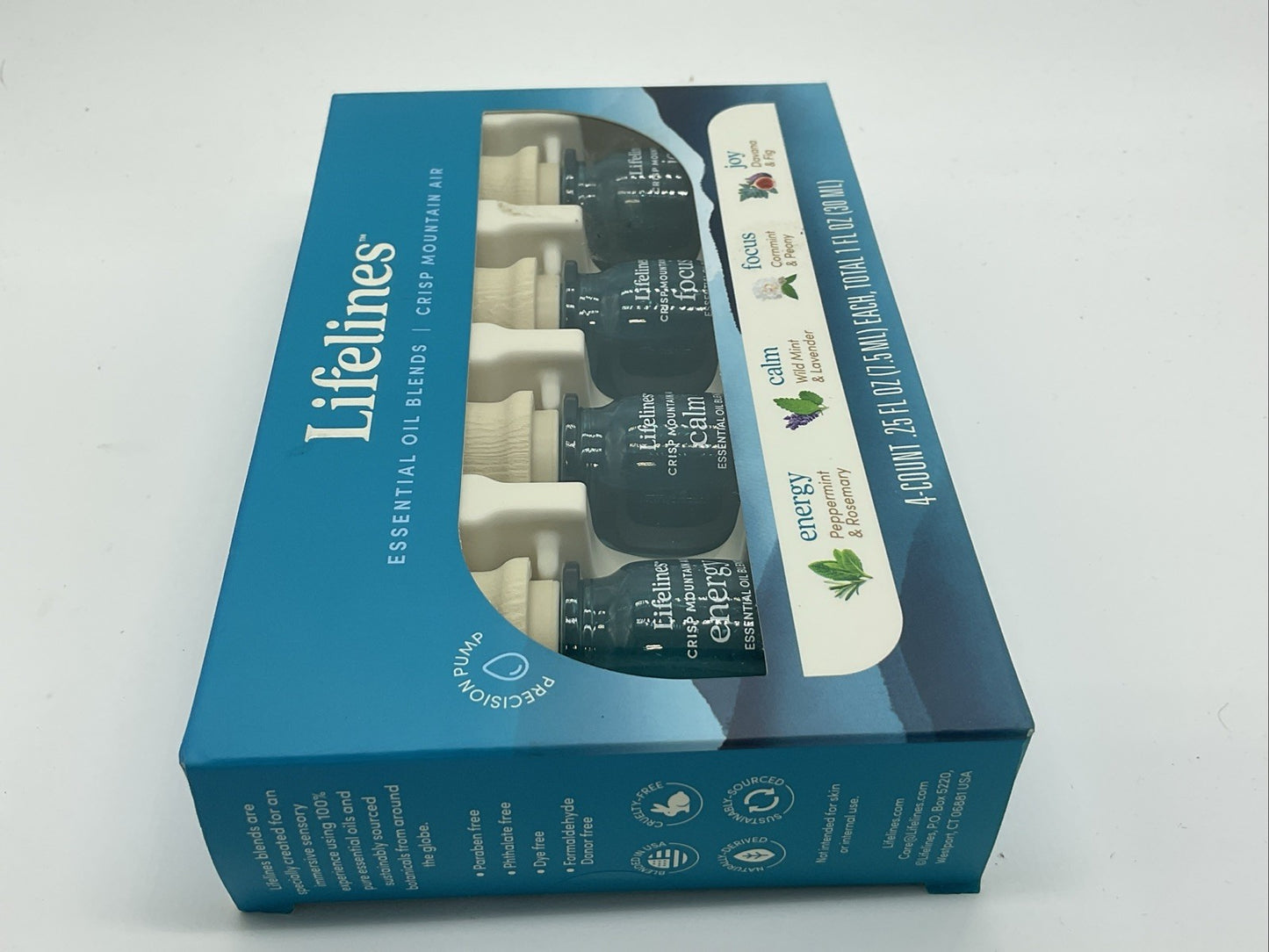 Lifelines Essential Oil Blends Mess Free Aromatherapy for Home - Crisp Mt Air