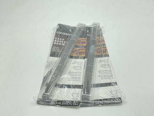 2 PACK - Covergirl Easy Breezy Brow All Day Brow Ink Pen - 400 Rich Brown 