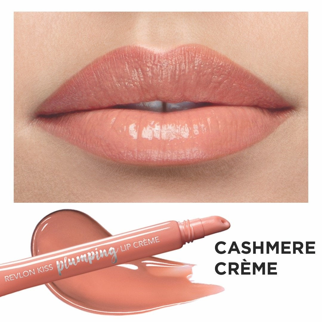 4 PACK - REVLON KISS PLUMPING LIP CREME 500 CASHMERE CREME 