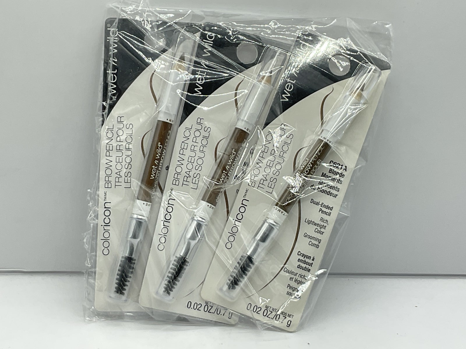 3 PACK - Wet n Wild Color Icon Brow Pencil - 621A Blonde Moments