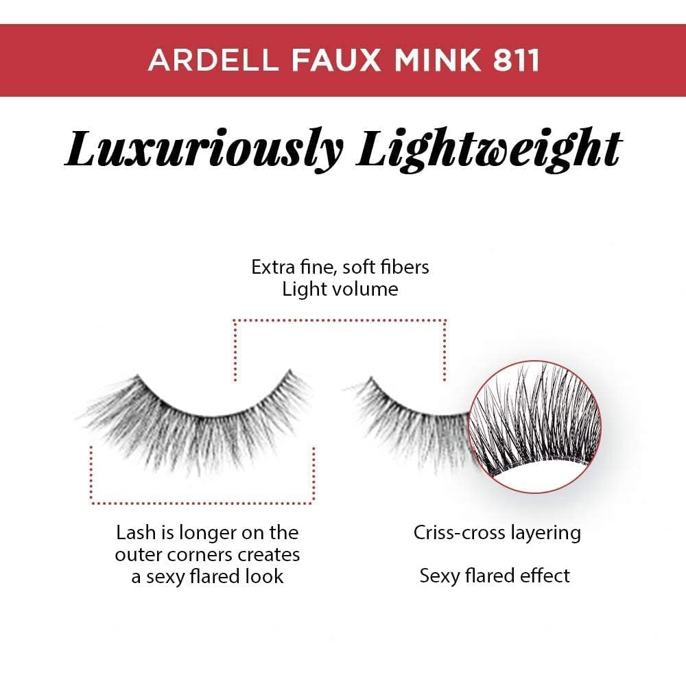 Ardell Fauxmink Luxurious Lightweight Lashes - 811 Black