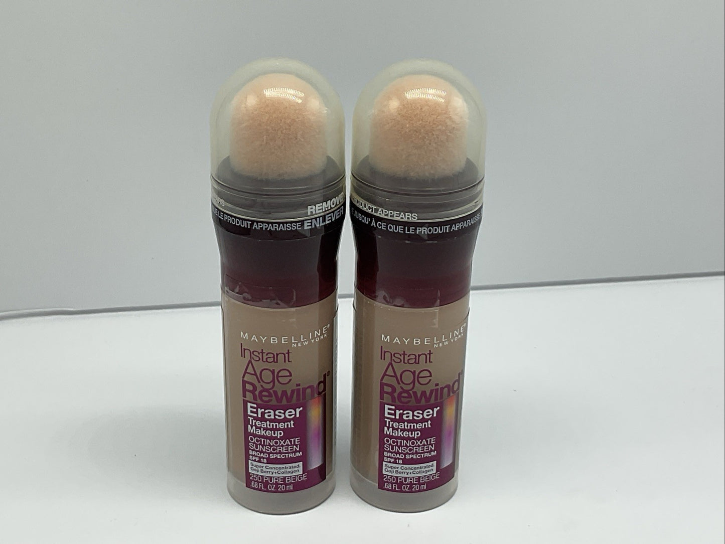 Maybelline Instant AgeRewind Eraser Treatment Makeup - 250 Pure Beige - Lot Of 2