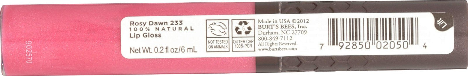 Burt's Bees 100% Natural Lip Gloss - 233 Rosy Dawn