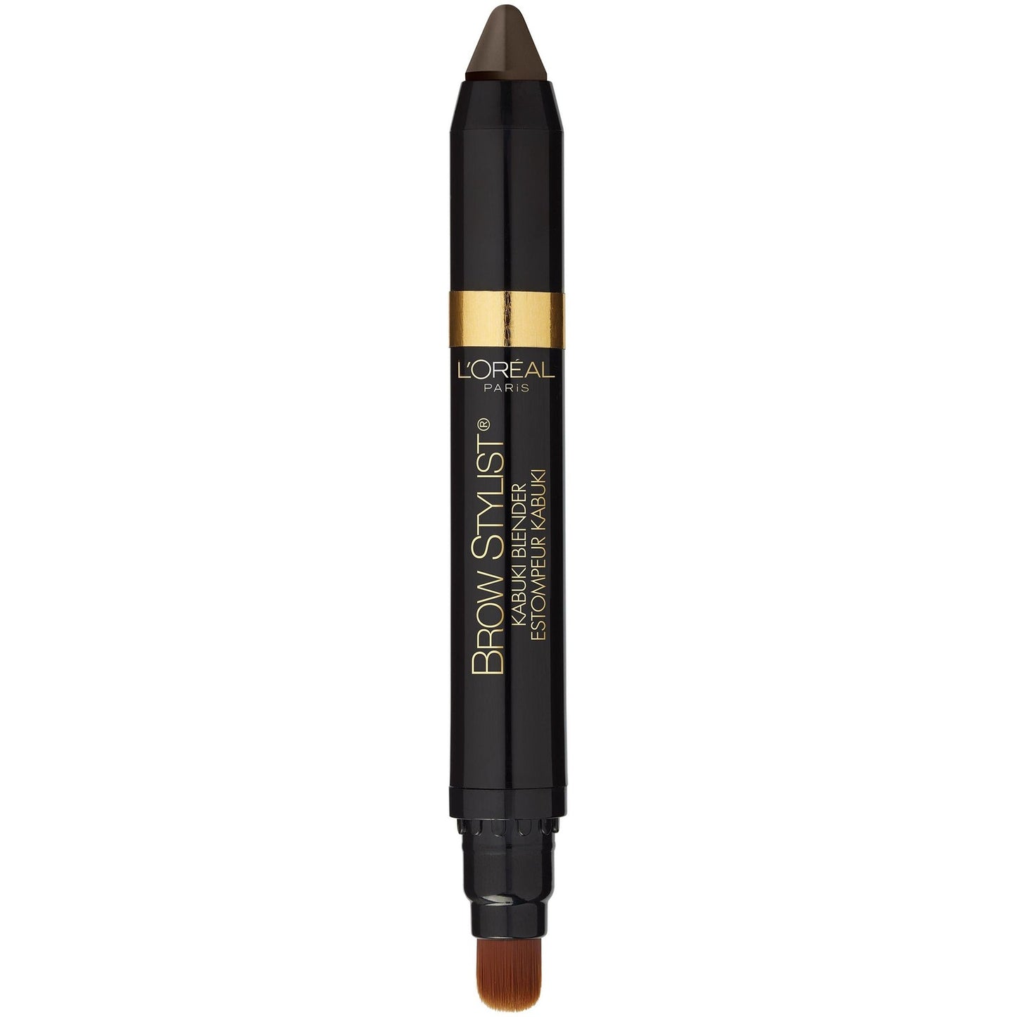 L'Oreal Paris Brow Stylist Kabuki Blender Brow Crayon, 313 Brunette, 2 Pack