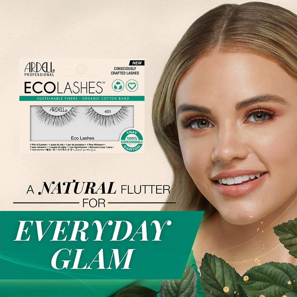 Ardell Professional False Eyelashes EcoLashes - 451 Organic Cotton Band