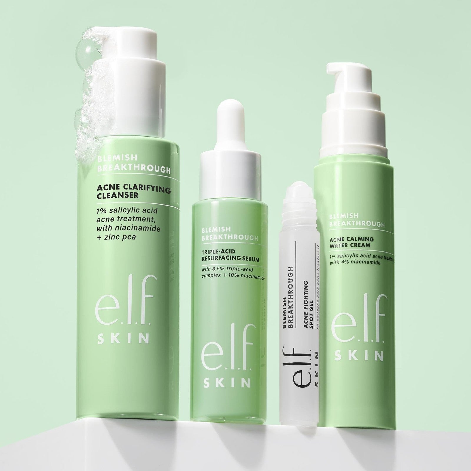 e.l.f Blemish Breakthrough Acne  Calming Water Creme 50ml 2 pack