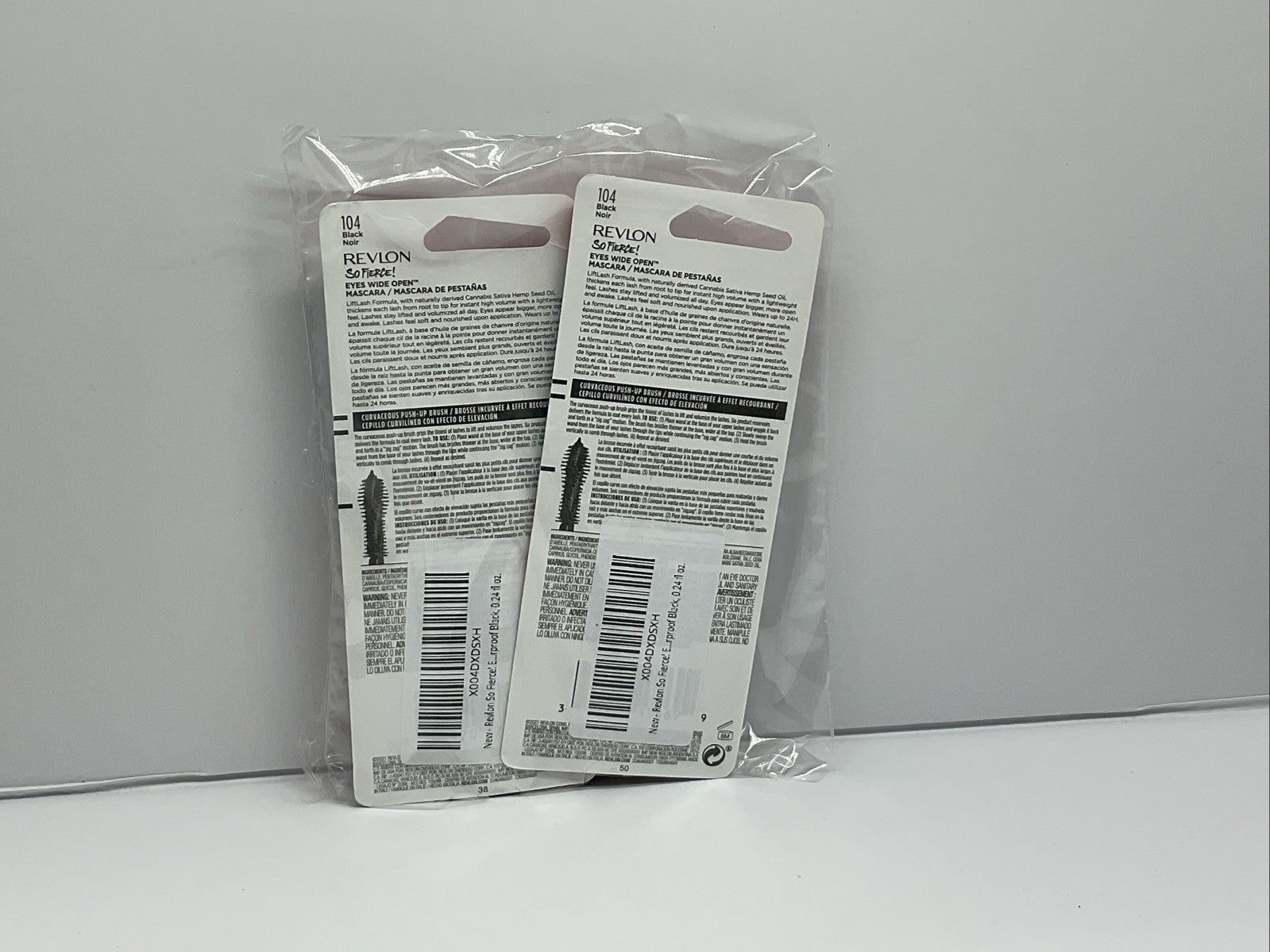 Revlon So Fierce 24HR Lifted Waterproof Mascara - 104 Black - Lot Of 2