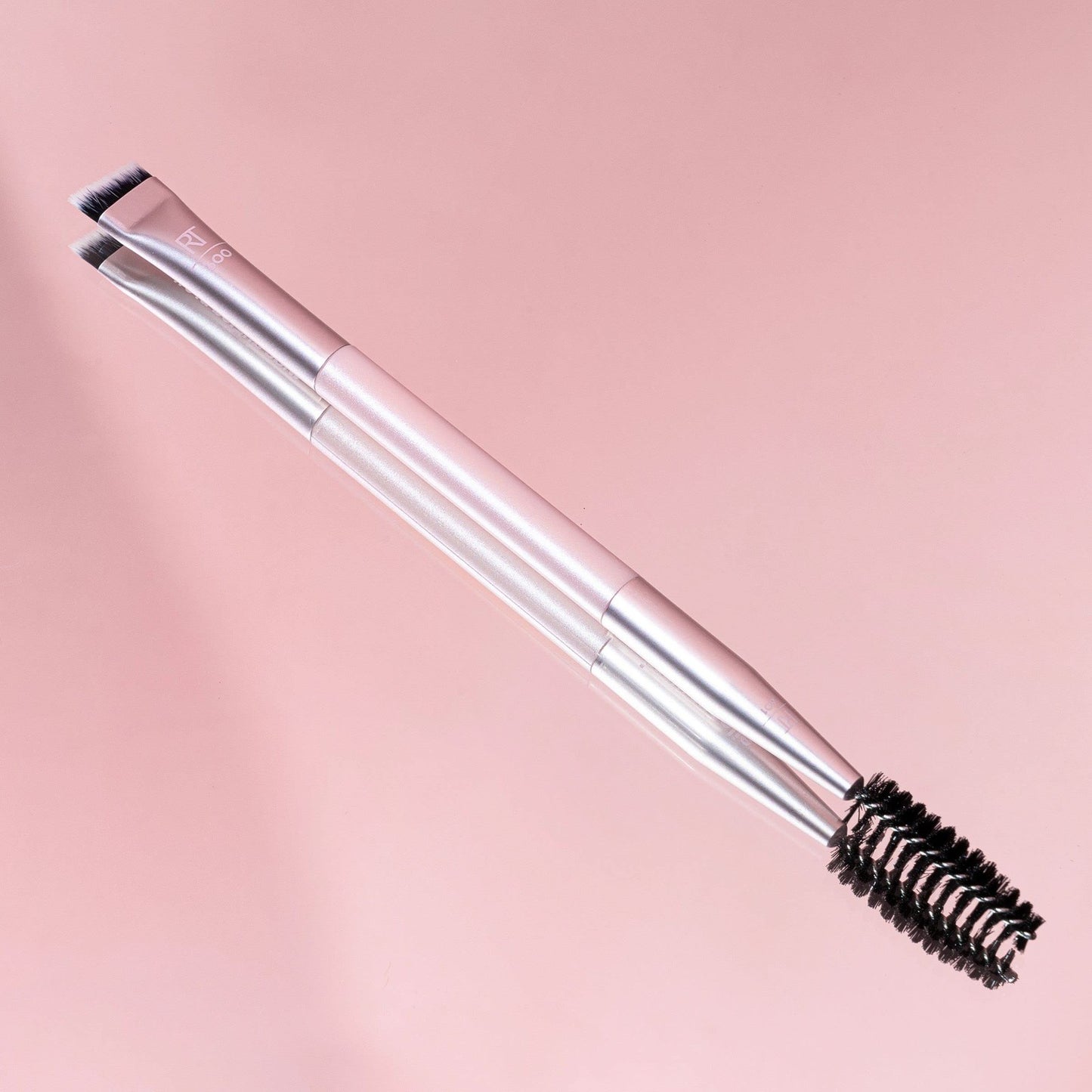 2 PACK - Real Techniques Dual-Ended Brow Brush, For Shaping & Filling Eyebrows