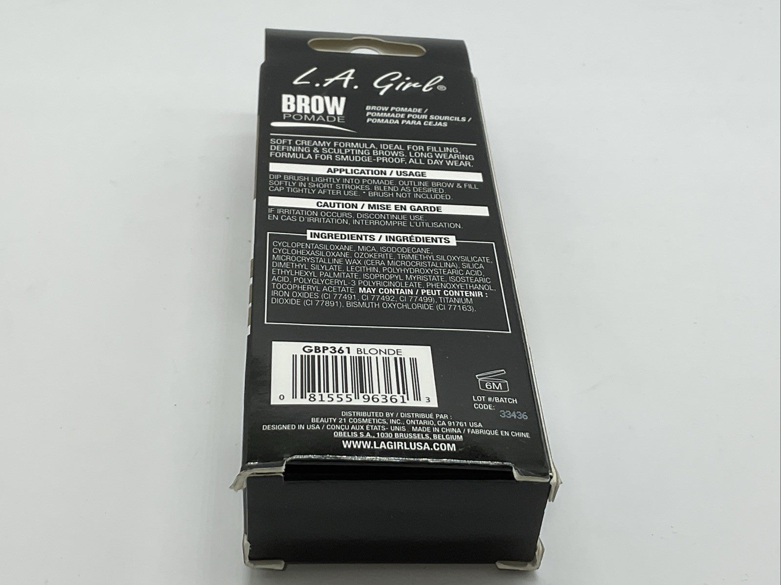 L.A. Girl Brow Pomade 0.11 oz - GBP361 Blonde
