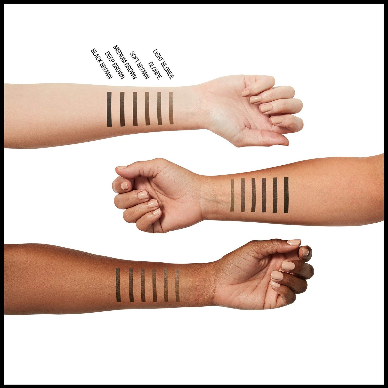 2 PACK - Maybelline Tattoo Studio 36HR Longwear Brow Pencil ~ 260 Deep Brown
