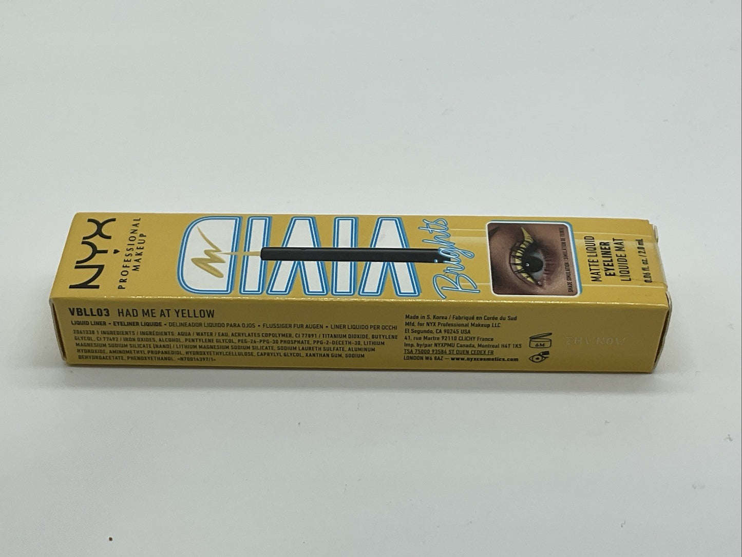 NYX Professional Vivid Brights Liquid Eyeliner Liner - 03 Had Me At Yellow
