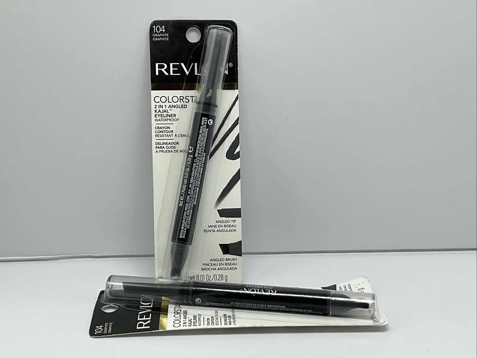Revlon ColorStay 2 in 1 Angled Kajal Eyeliner - 104 Graphite - Set Of 2