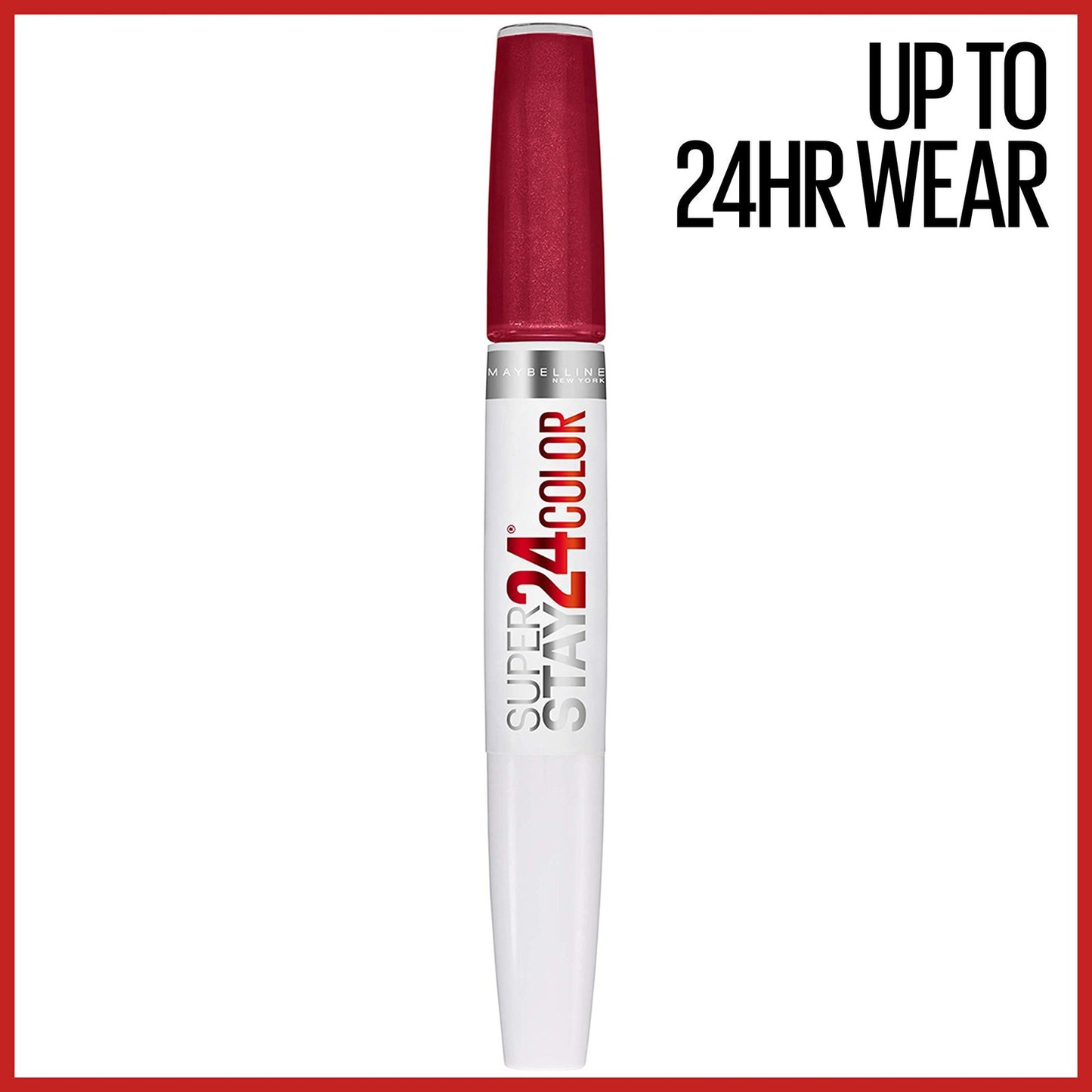 2PACK - MAYBELLINE SuperStay 24HR 2-step Lipcolor - 015 ALL DAY CHERRY