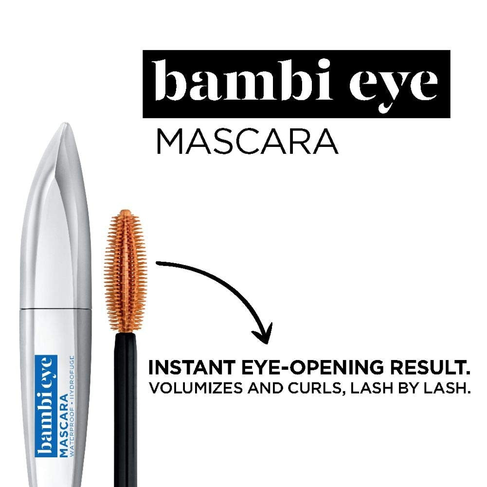 L'OREAL PARIS~Blackest Black (405) Bambi Eye Waterproof Mascara