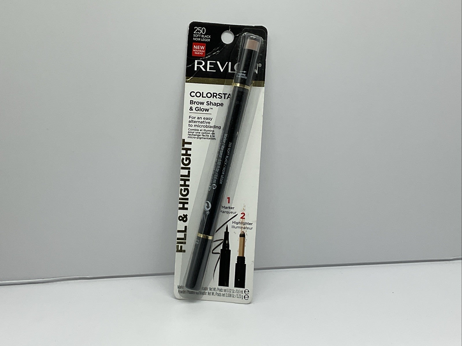 Revlon Colorstay Shape & Glow Eye Brow Marker - 250 Soft Black - Single