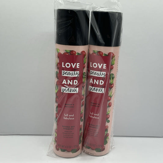 2 Pack - Love Beauty And Planet Full and Fabulous Extend Dry Shampoo Rosehip