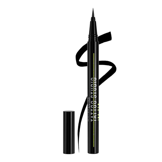 Maybelline Tattoo Studio Liquid Eyeliner Pen-Waterproof -881 Matte Black 1 unit