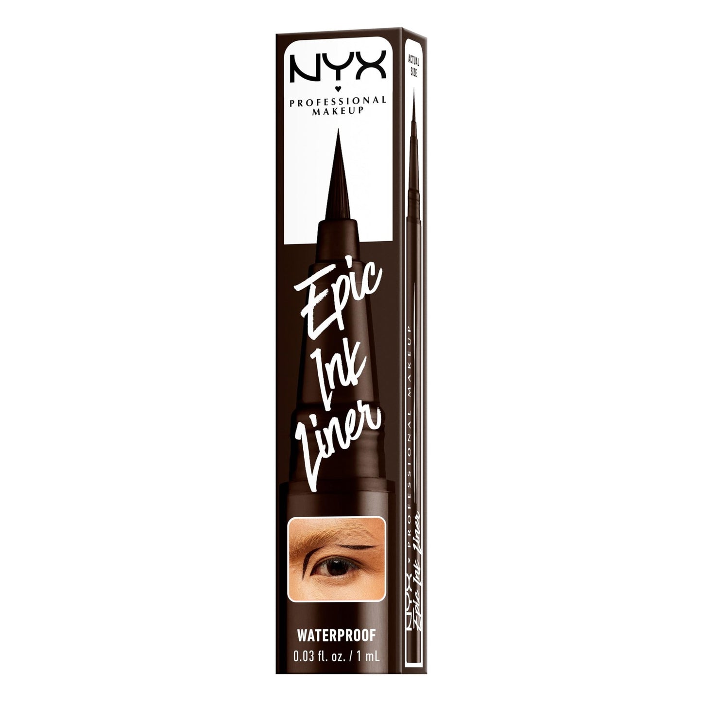 2 PACK - NYX PROFESSIONAL Epic Ink Liner Waterproof Eyeliner - EIL03 Dark Choc